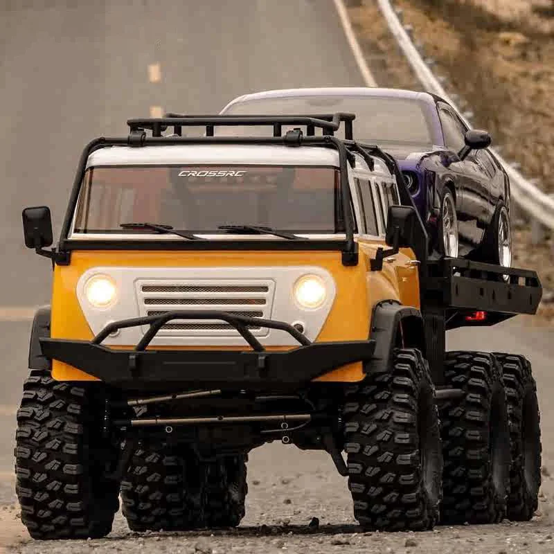 CROSSRC EMO JT6 1/10 Mountain Bike Flatbed Trailer Low Center Of Gravity Remote Control Electric Model 6WD Off-Road Vehicle RTR