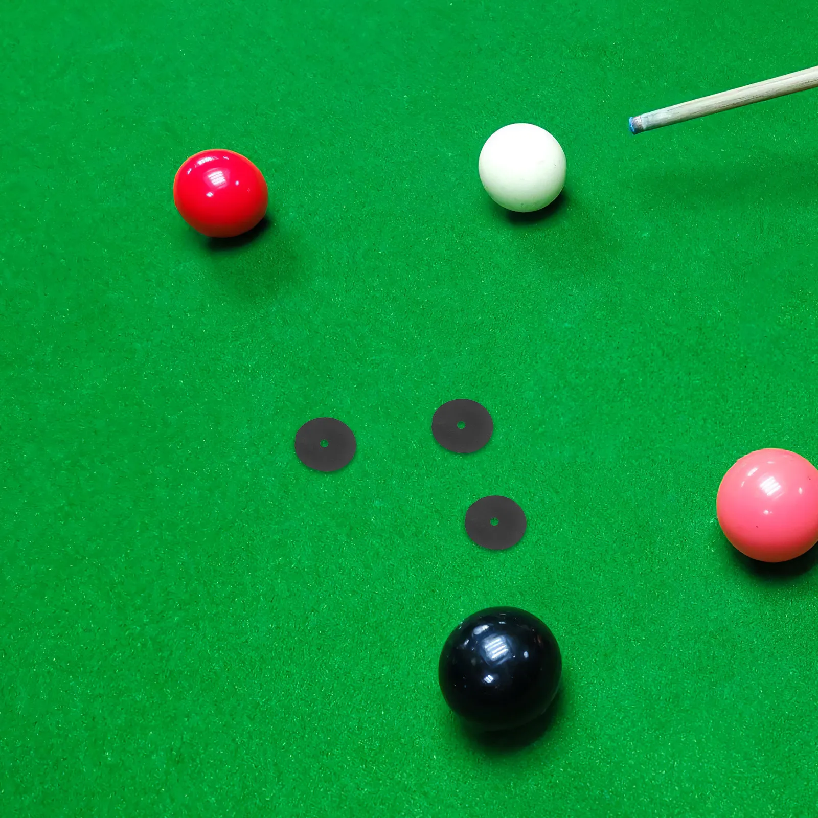 

5Pcs Black Snooker Spots Pool Table Marker Dots Round Billiard Ball Position Stickers for Precise Spotting Training Repair and