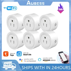 Tuya Smart Plug US 10/16/20A WiFi Socket AC100-240V Wireless No Power Monitor Outlet Remote Timer Control For Google Home Alexa