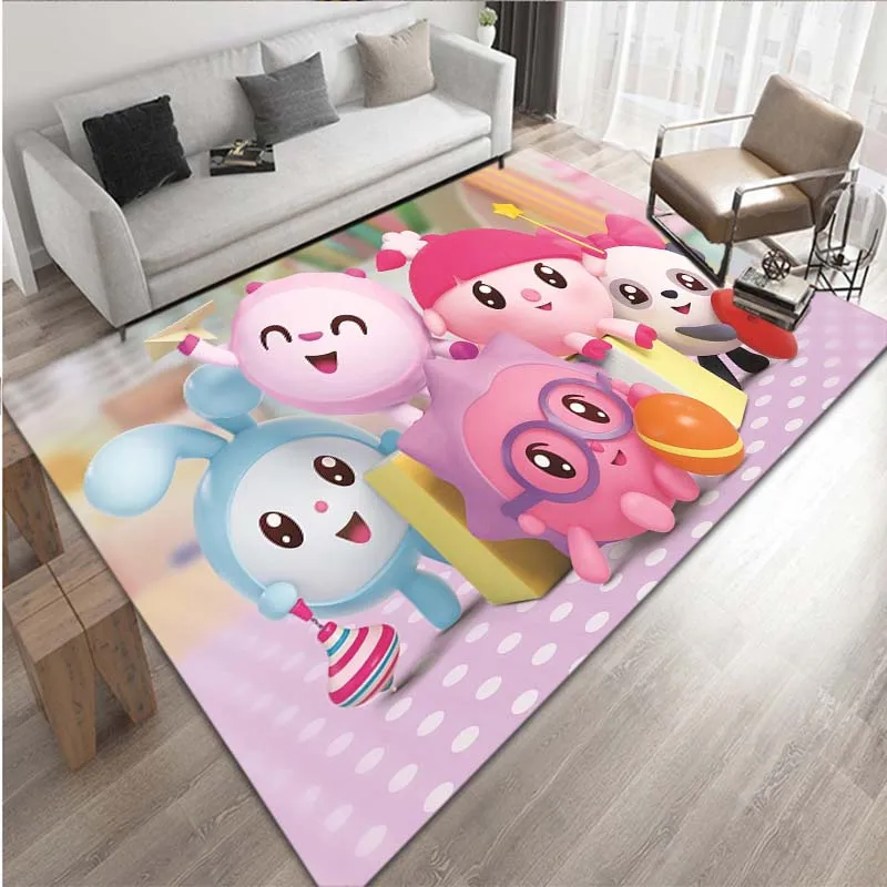 Cartoon Ricky Baby Animation Pattern Living Room Bedroom Children's Carpet Children's bedroom square carpet anime rug