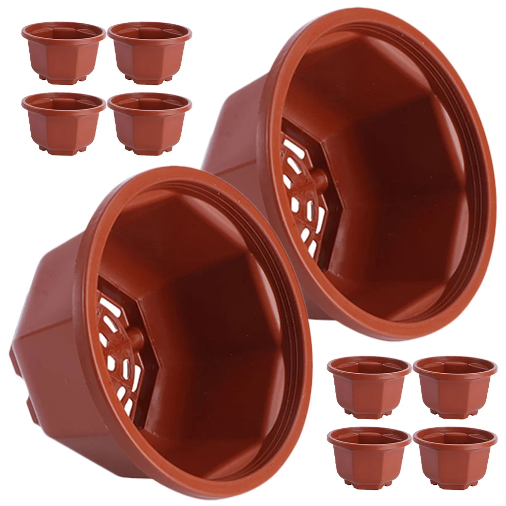 

10 Pcs Flowerpot Bonsai Tree Container Indoor Plant Pots for Plants Watering Planter