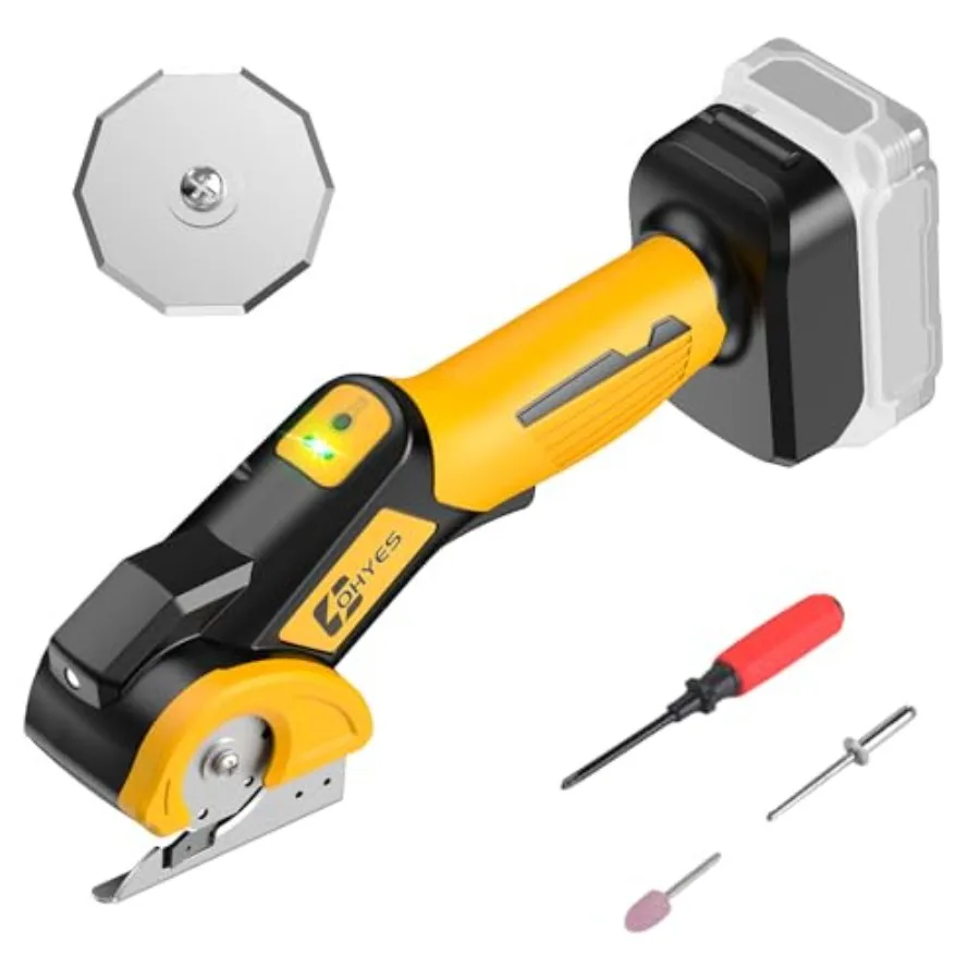 

Беспроводные электрические ножницы, совместимые с аккумулятором DeWALT 20v Max, 440 об/мин, роторный резак для картона, ткани, ковров, пластика (батарея не входит в комплект)