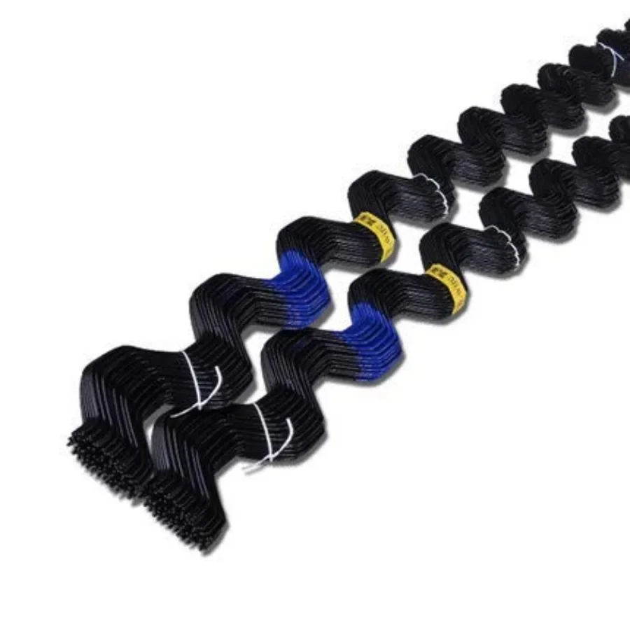 Greenhouse application, PVC-coated steel wire, green color, flexible wiggle spring design for secure plastic poly film and shad