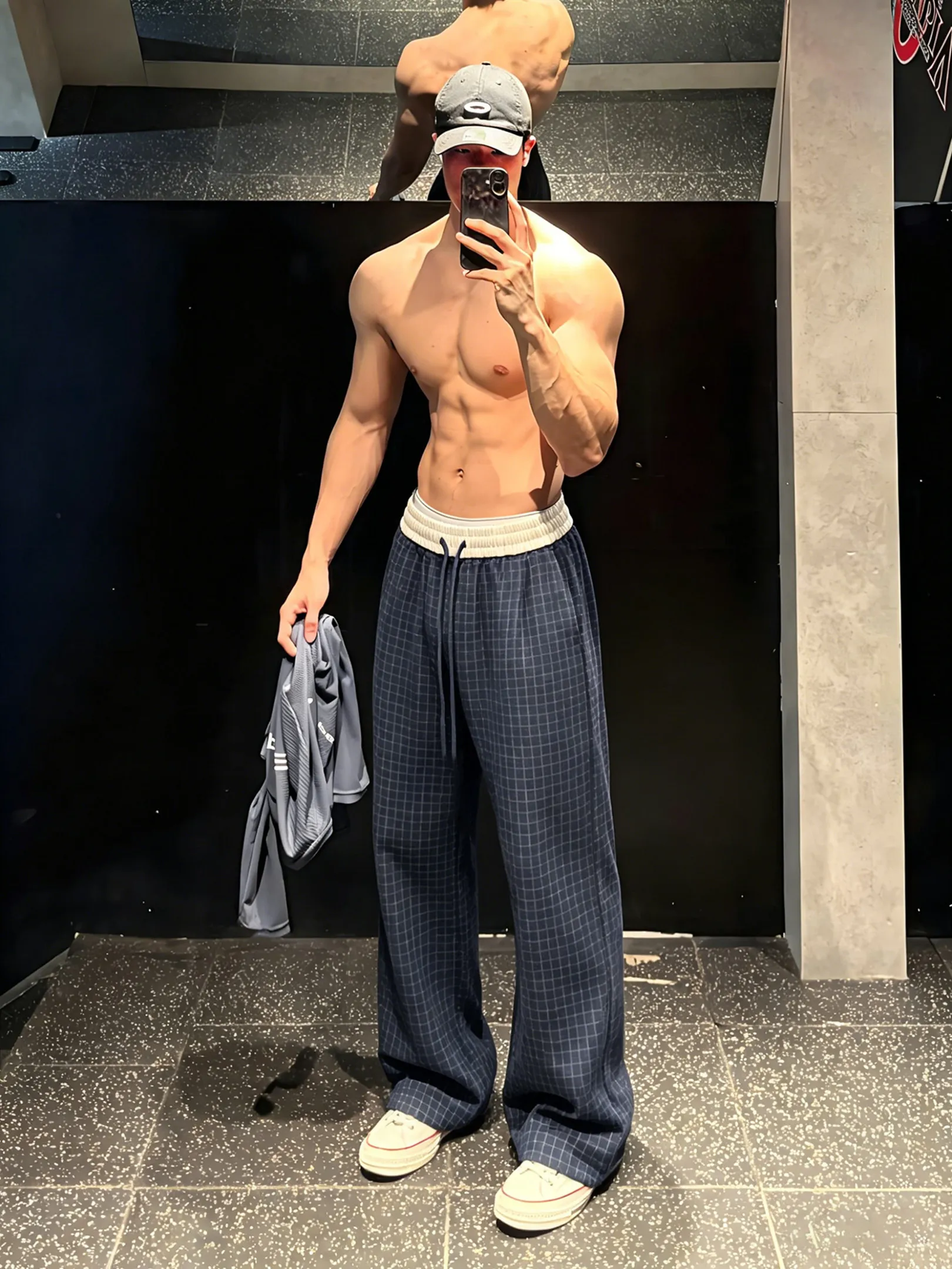 

American Retro Summer Thin Lazy Straight Leg Loose Wide Leg Quick Dry Long Pants Men's Casual Pants Casual Style Loose Fit