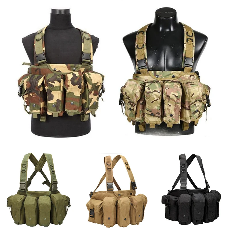 

600D Hunting Vest Molle Plate Carrier Magazine Airsoft Paintball CS Outdoor Protective Lightweight Vest