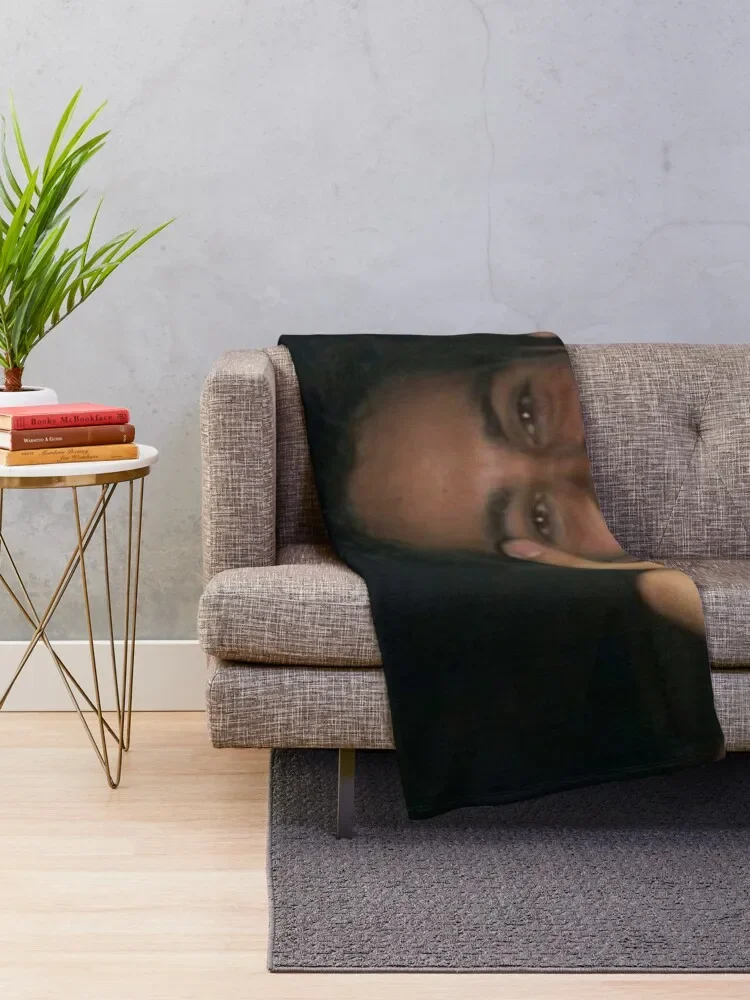 dylan o’brien middle fingers Throw Blanket Personalized Gift Sofa Quilt Blankets