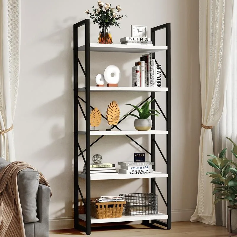 YITAHOME Storage Shelf - 5/6 Tiers Open Bookshelf for Home Office, Living Room, Bedroom & Study Room, Open Display