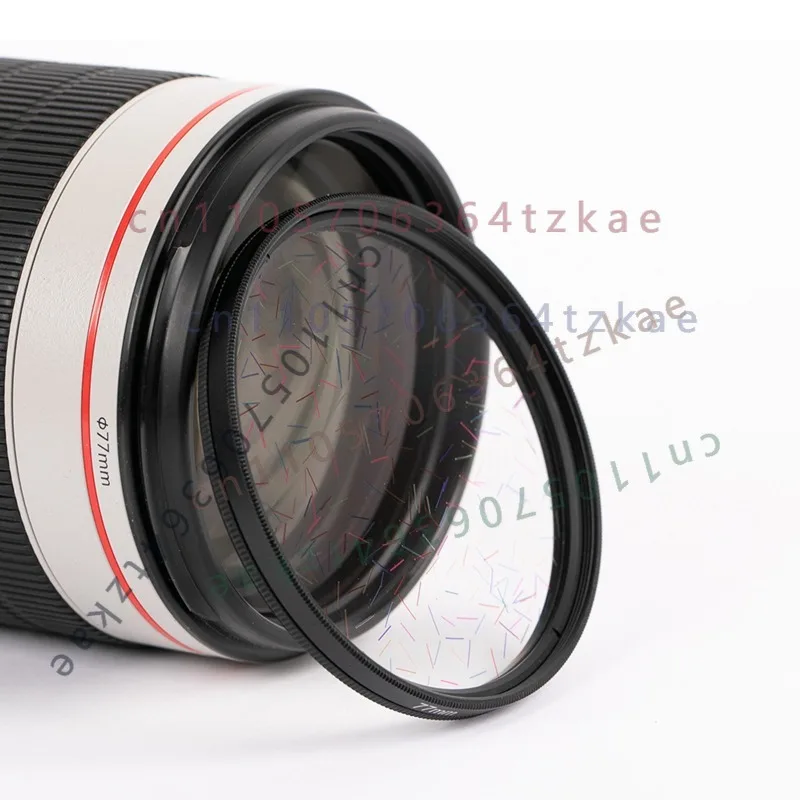 52/55/58/62/67/72/77/82mm Color Streak Lens Filter,Starlight Rainbow Flare Special Effect Filter for DSLR Mirrorless Camera Lens