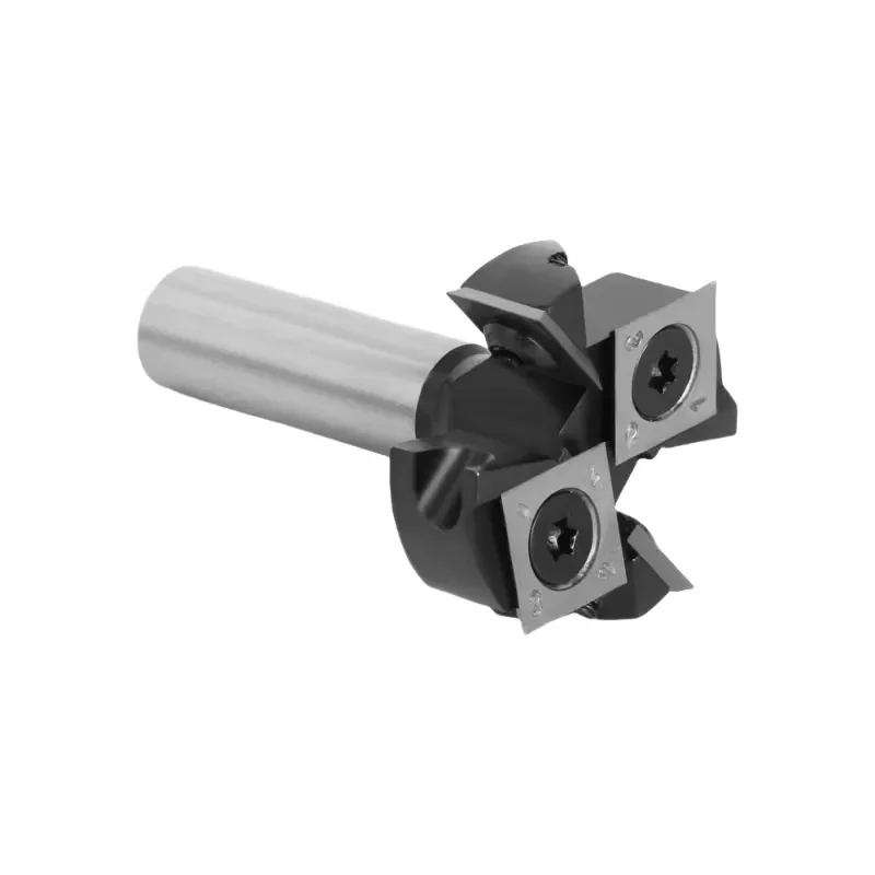 8mm 4 Slot CNC Router Bit Milling Cutter Insert Woodworking Tool for Planer Machine Parts 1/2 Inch Handle Precision Cutting