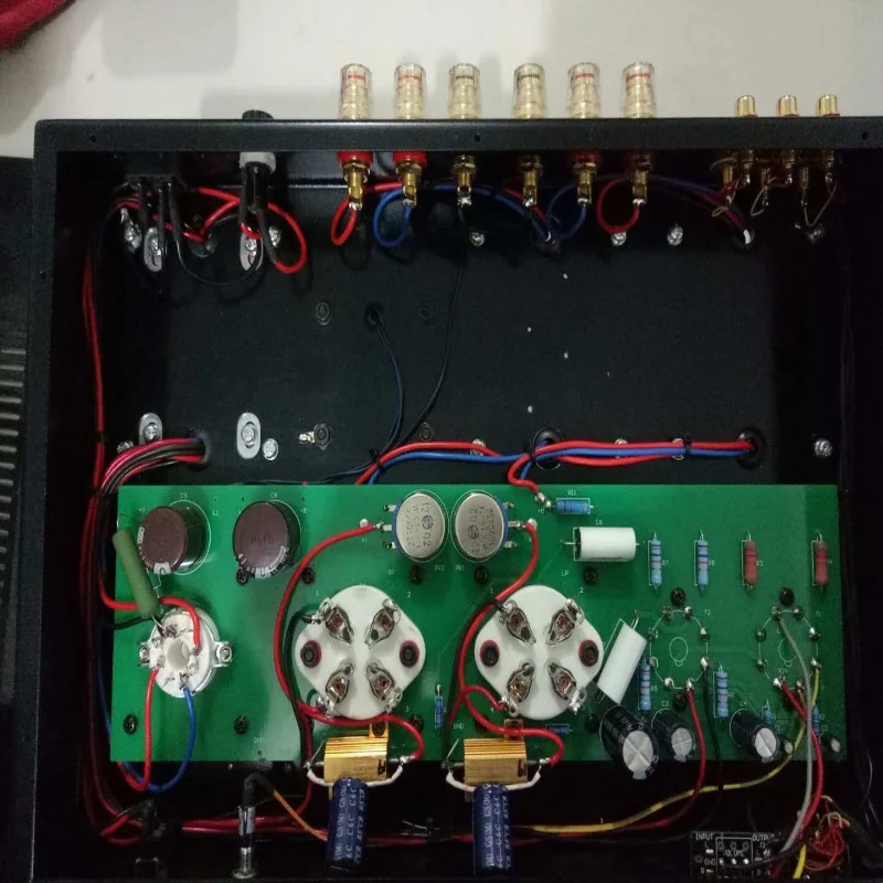 Gloss Cabinet Class A Single-Ended Vacuum Tube Amplifier Tone Adjustable Desktop Audiophile HiFi Tube Power Amp