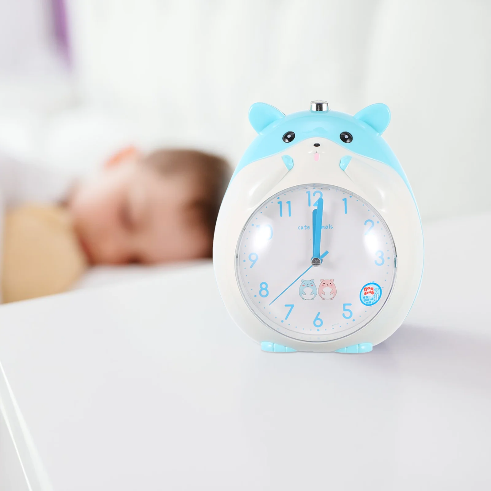 

Cartoon Hamster Night Light Bedside Silent Luminous Desktop Wake Up For Bedroom Office Decor Wall Conference Room