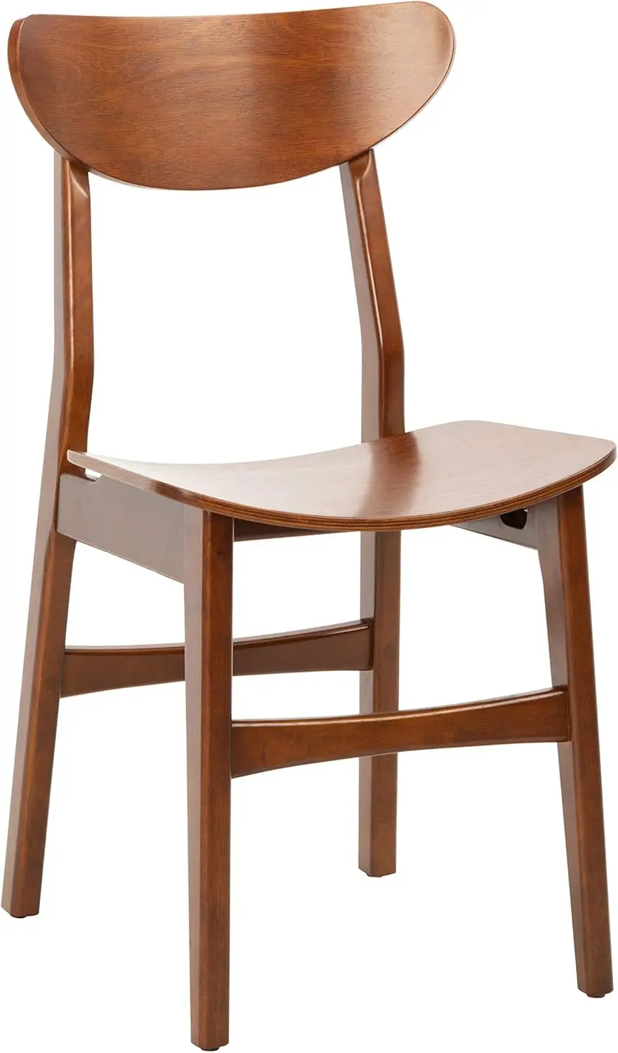 DCH1001D-SET2 Home Lucca Cherry Retro Dining Chair (Set of 2), Walnut