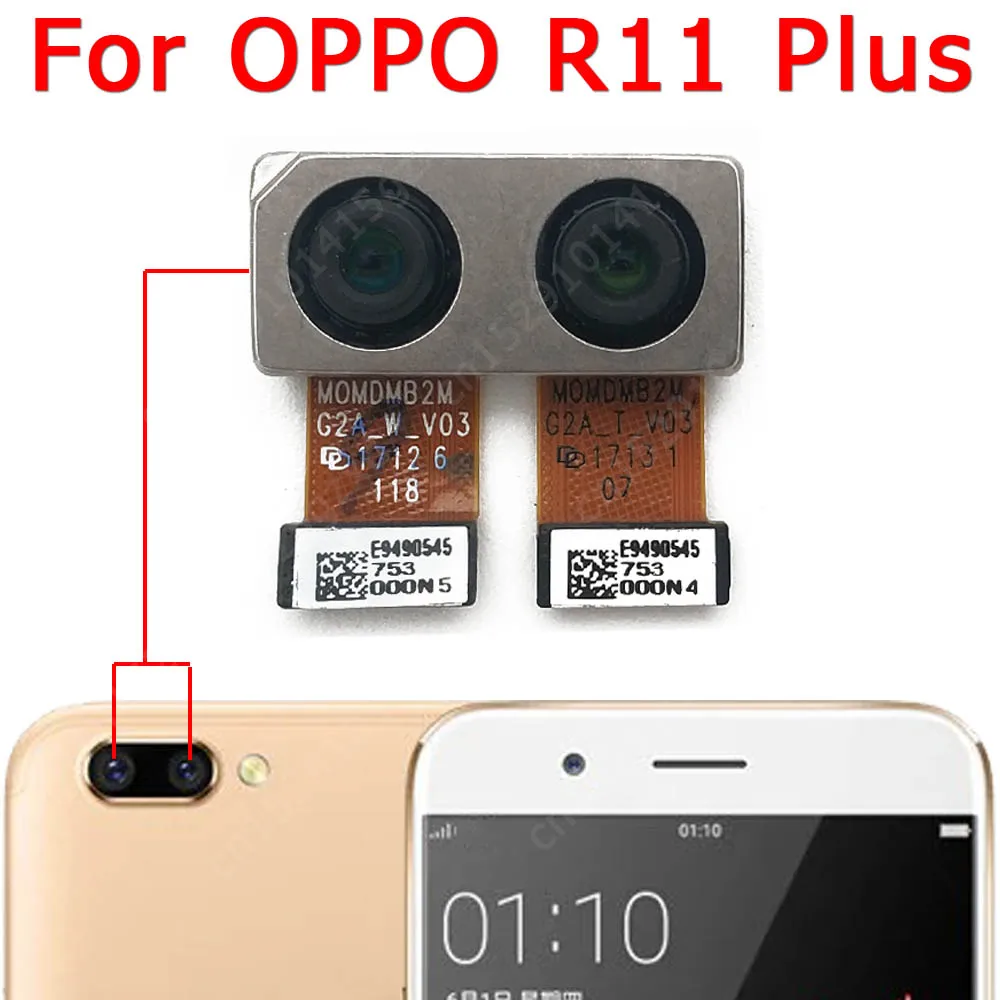 Selfie Facing Rear Camera For OPPO R11 R11s Plus R15 R17 Front Back View Big Camera Module Replacement Spare Parts Flex