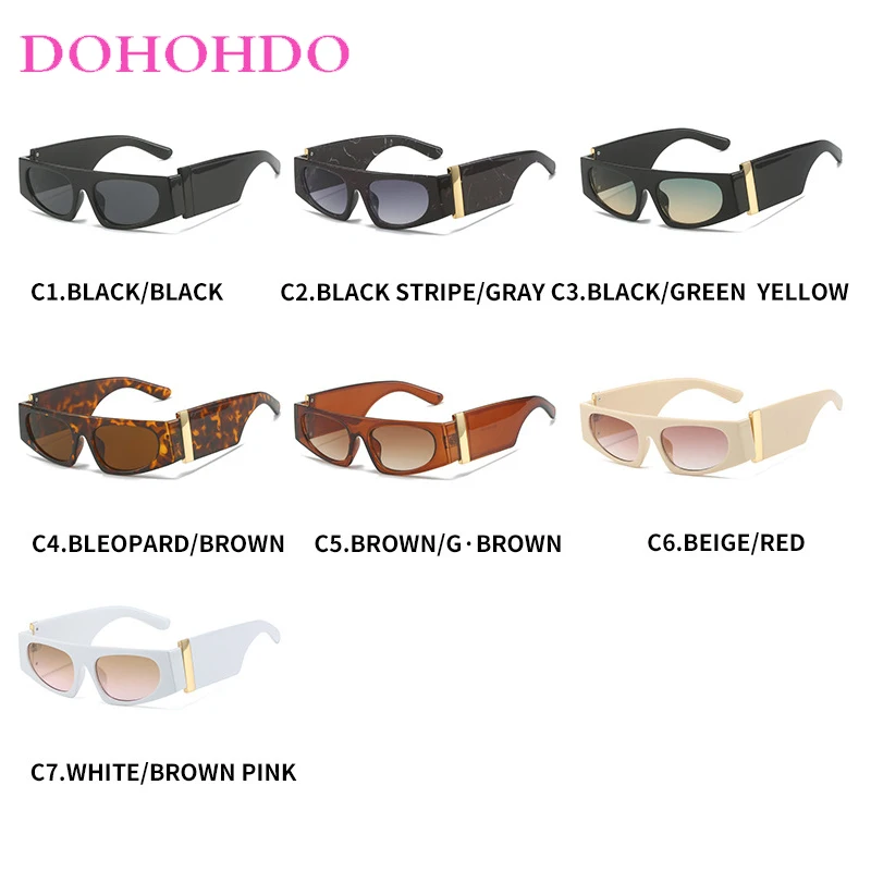 Retro Luxury Designer Small Frame Cat Eye Sunglasses Women Men Fashion Personality Wide Legs Glasses Travel Driving Shades UV400