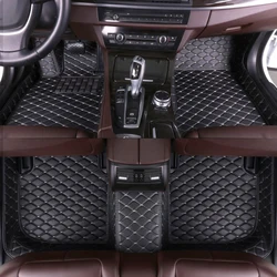 MIHAYO 3D PU Car Floor Mats For Peugeot 308 2012 2013 2014 2015 2016 2019 Custom Details Foot Pads Salon Carpet Cover Accessorie