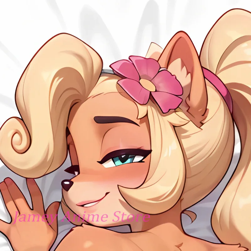 Dakimakura Coco Bandicoot Pillow Cover Anime Double-Sided Print Gift Life-Size Body Pillowcase