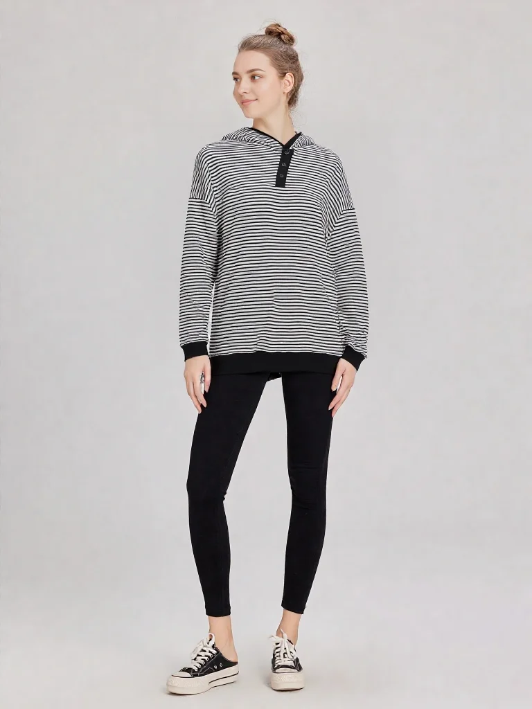 

Эстетическая универсальная женская футболка с капюшоном Harajuku, модная уличная одежда Y2K, полосатая футболка с длинными рукавами, классическая готическая футболка в стиле ретро в стиле панк