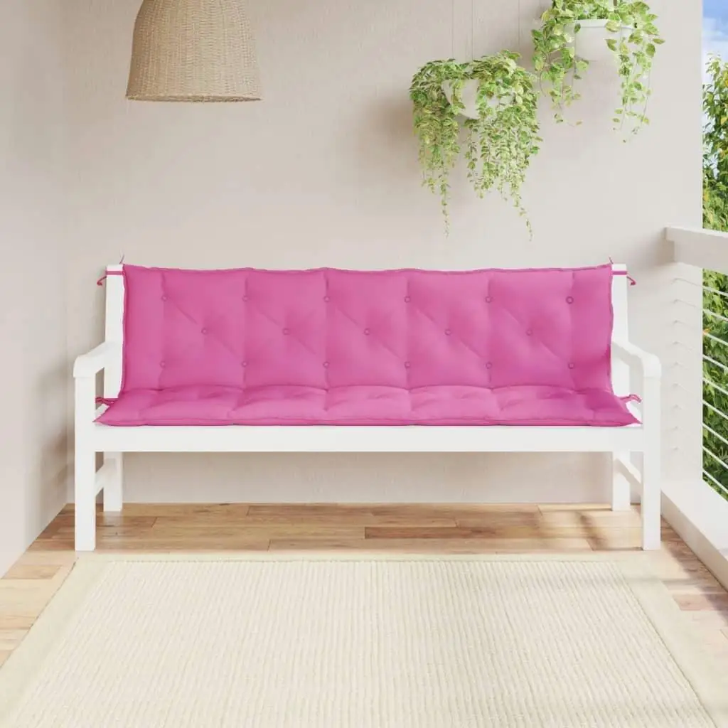 

2pcs Oxford Fabric Garden Bench Cushions - Comfortable Outdoor Seating