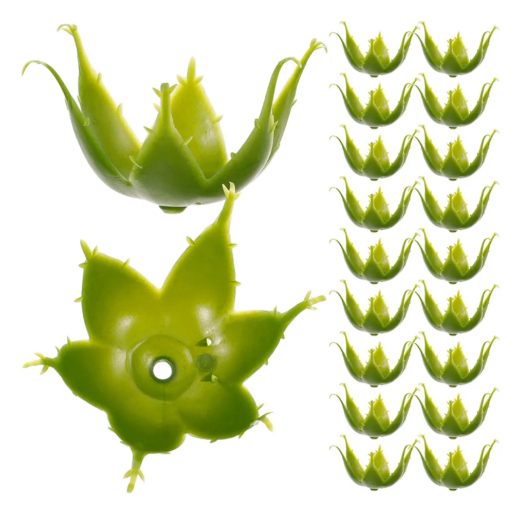 

60Pcs Fake Green Sepals for DIY Flower Arrangements Parts Base Rose Bouquet Supplies Floral Home Decor Versatile Craft