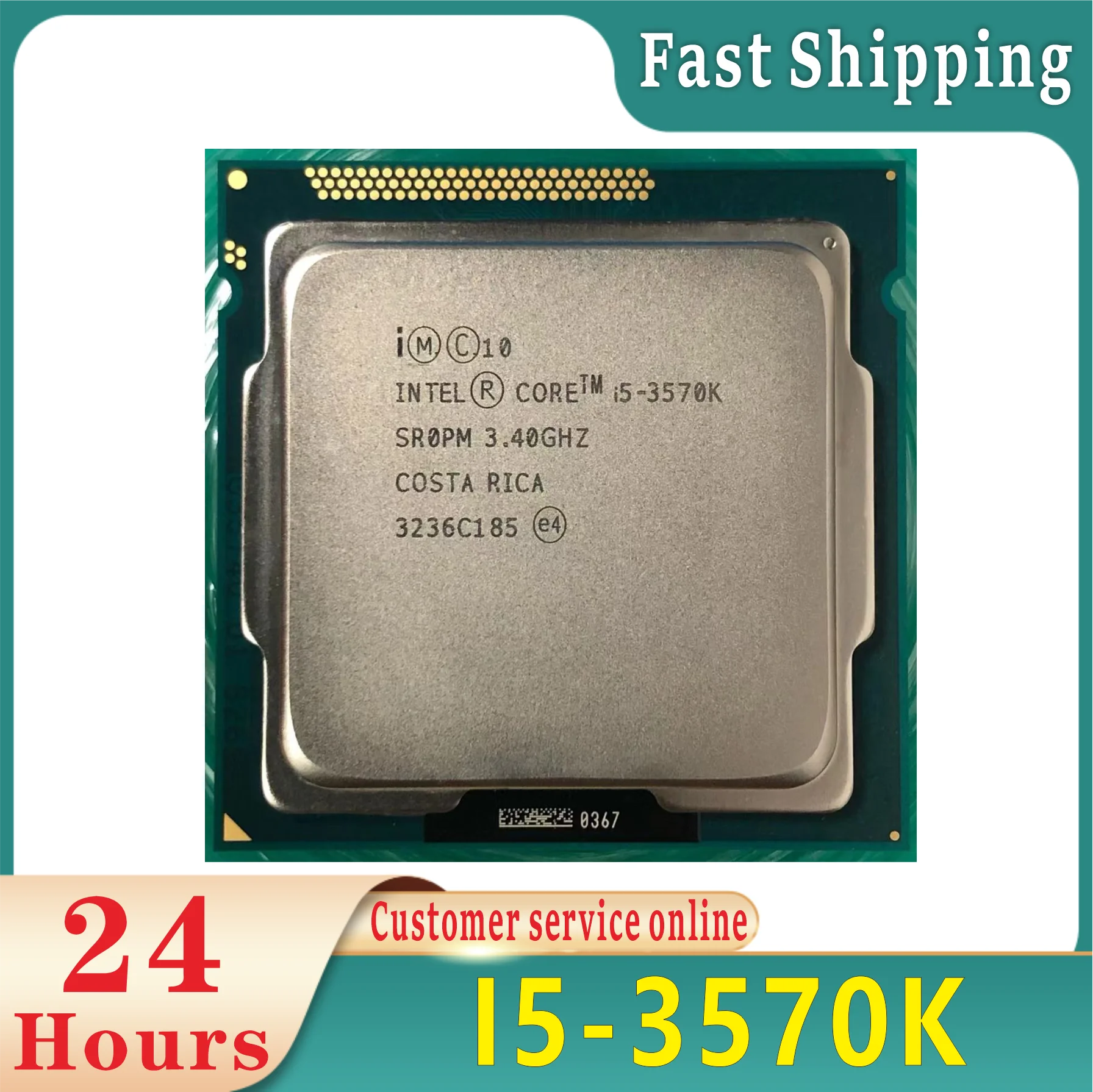 Intel Core I7-3770K I5-3570K third-generation series LGA 1155 22 nanometer CPU 100% testing