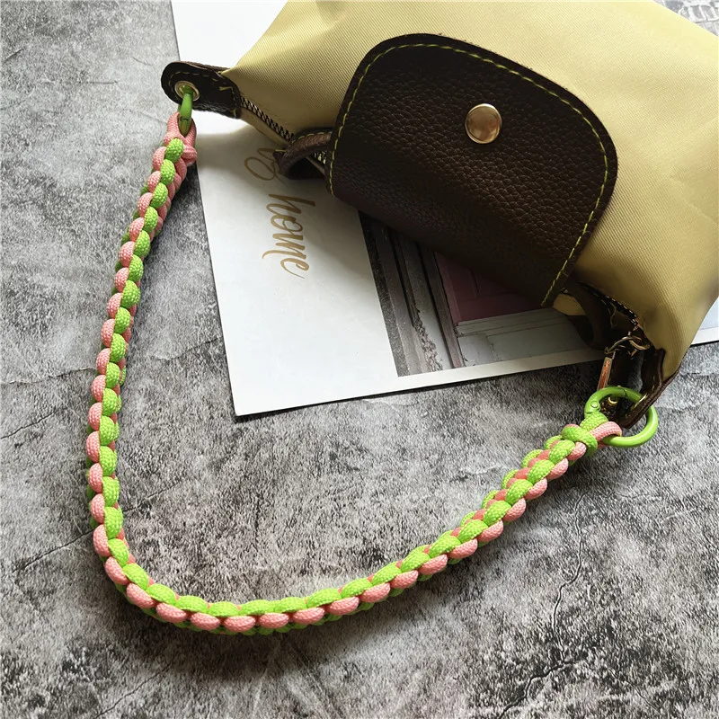 

Rope Hang Mobile Phone Chain Hand-woven Handbag Strap Contrast Color Bracelet Telephone Accessories Camera Charm Wrist Strap