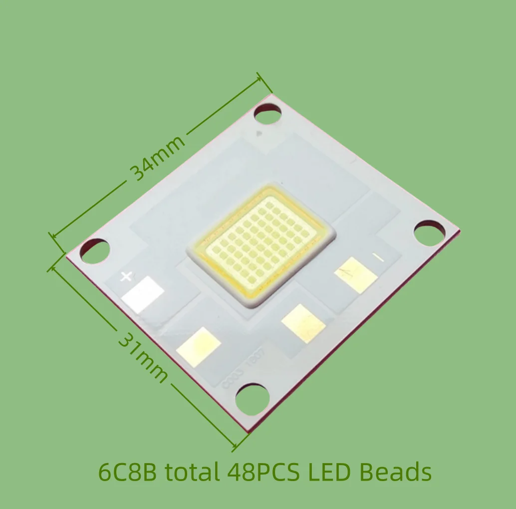 Лампа для проектора, светодиодная лампа источника света, 48 шт., бусины высокой яркости, белое освещение, ремонт своими руками, проекционный осветитель, часть 3134 Лампа для проектора, светодиодная лампа источника света, 48 шт., бусины высокой яркости, белое освещение, ремонт своими руками, проекционный осветитель, часть 3134