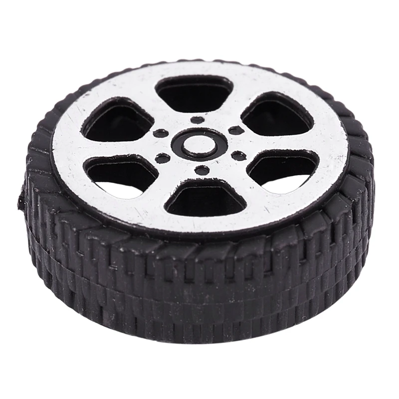 Plastic Roll 2mm Dia Shaft Car Truck Model Toys Wheel 20mmx6mm 20Pcs