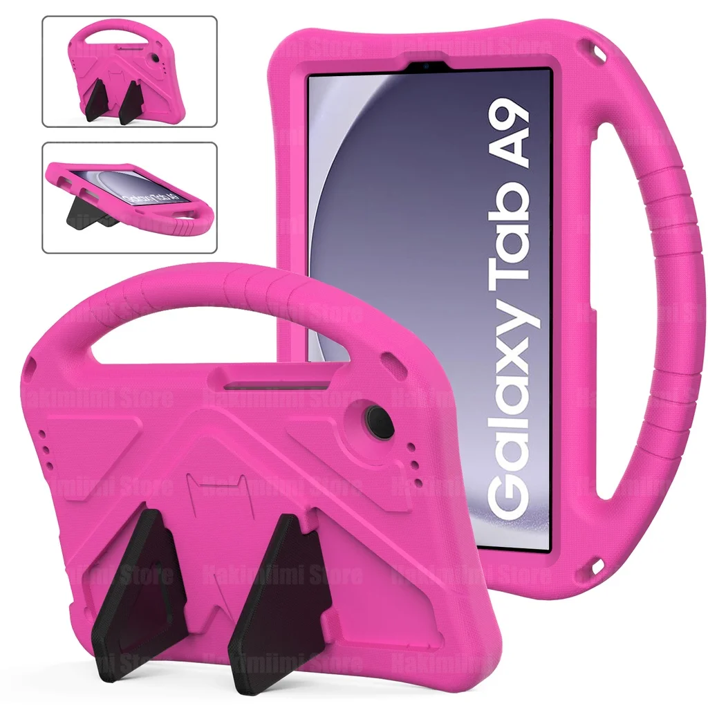 

Lightweight Shockproof EVA Kids Safe Case for Samsung Galaxy Tab A11 A9 8.7 inch SM-X130 X115 Protective Handle Stand Cover