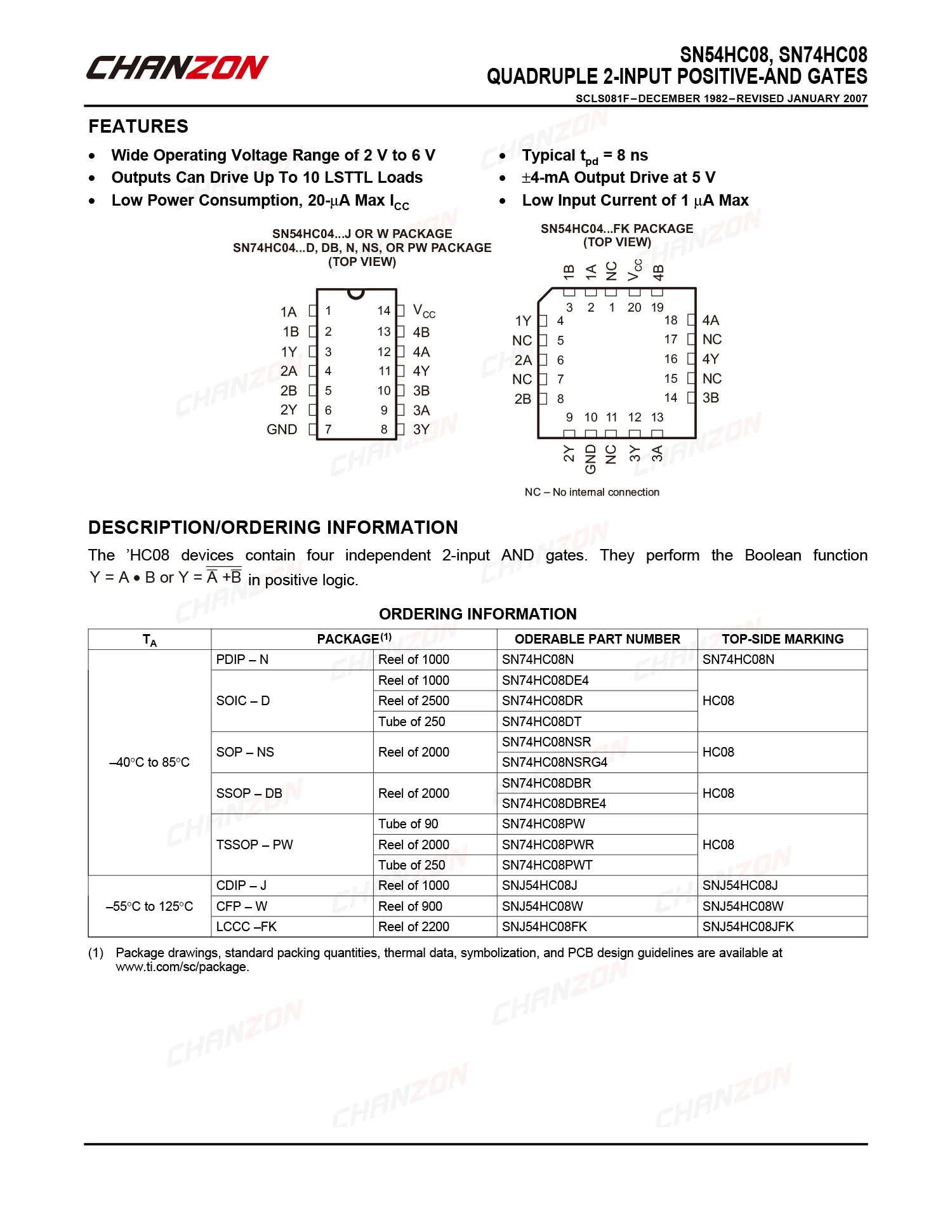 10PCS SN74HC08N DIP14 SN74HC08 DIP 74HC08N 74HC08 7408 Integrated Circuit Logic QUAD 2-INPUT AND GATE New Original Digital IC