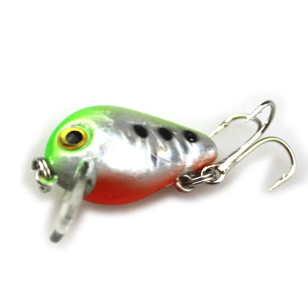 

5pcs Plastic Fishing Lures Artificial Baits 3cm Random Color Metal Hooks Bionic Fish Shape Fishing Accessories