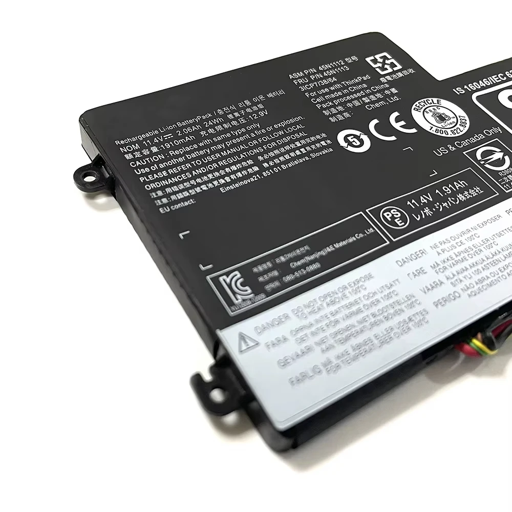 45N1110 45N1112 11.4V 24Wh Laptop Battery For Lenovo ThinkPad T440 T440S T450 T450S L450 X240 X250 X260 Series