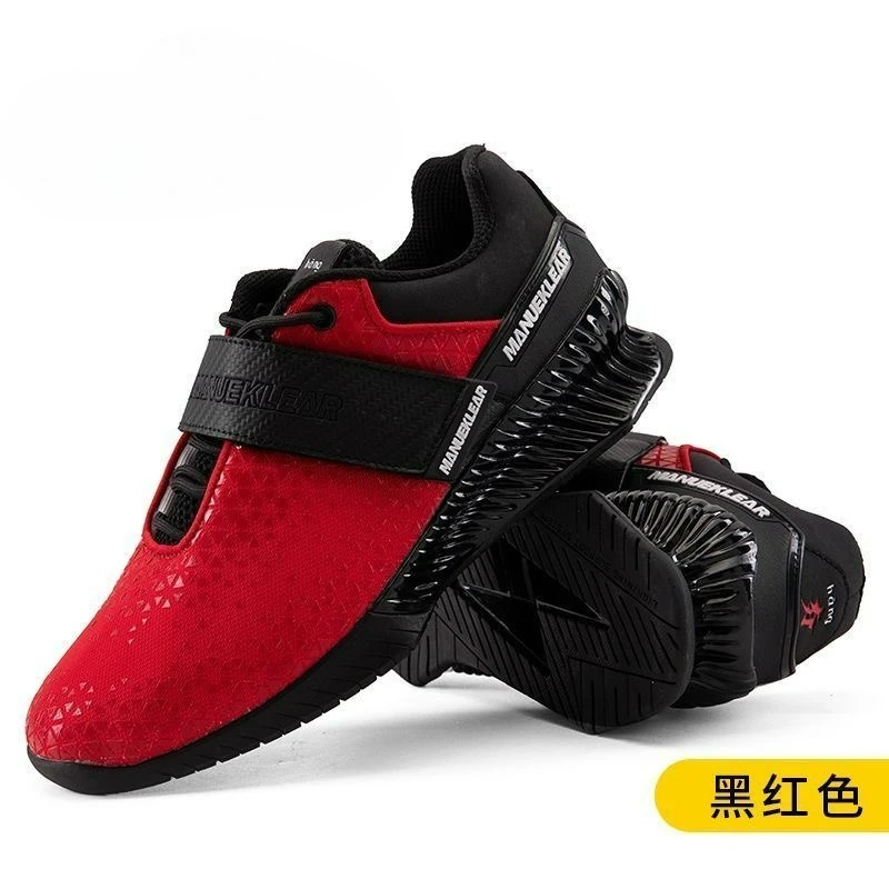 Chaussures de musculation de marque de luxe hommes femmes chaussures de Squat noir rouge pour unisexe marque de luxe chaussure de sport intérieure chaussures de sport en caoutchouc