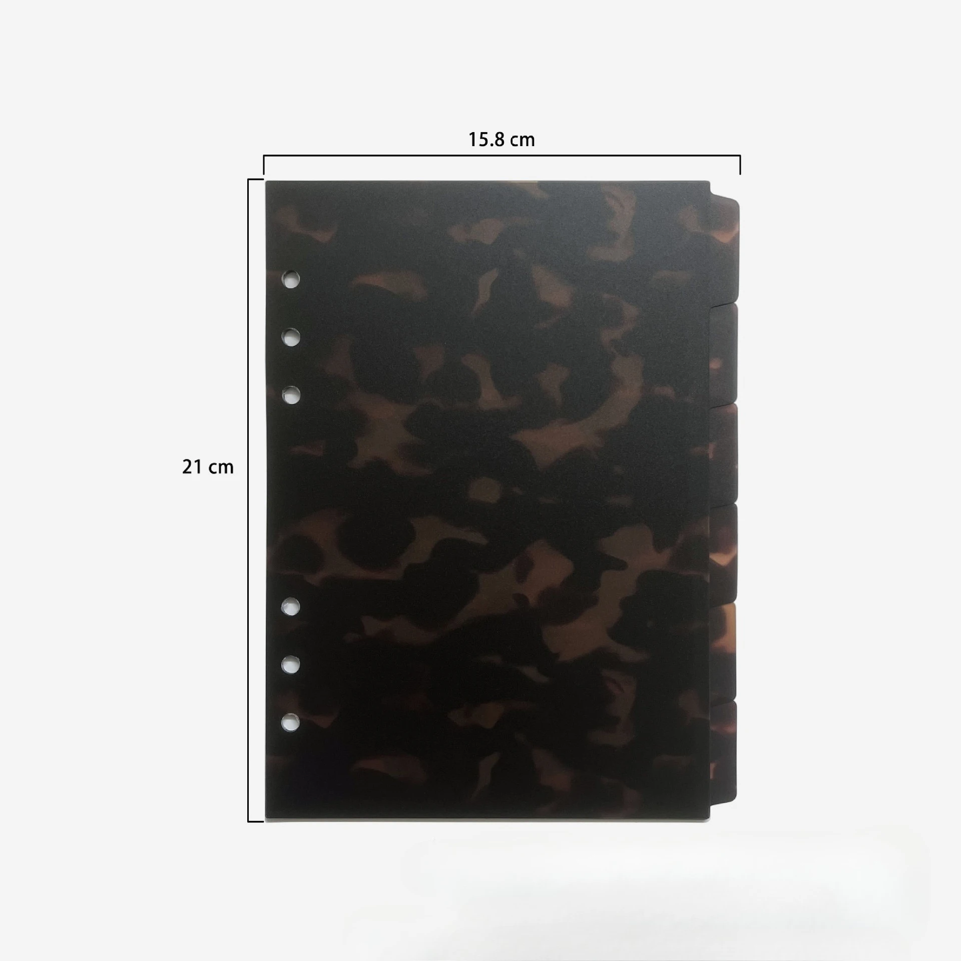Leopard A5 Loose Leaf Separator Page, 6-hole PP Frosted Index Page, Cross-border Exclusive Data Classification Replacement Core