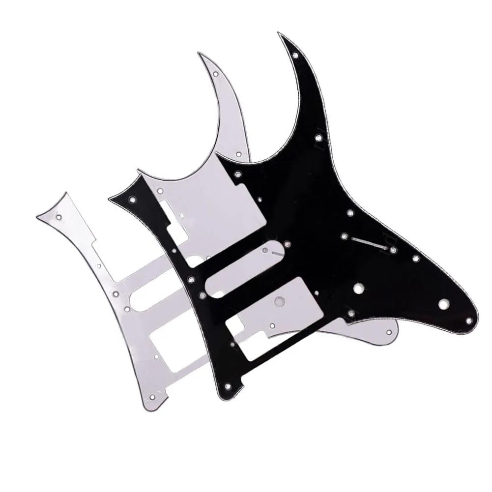 Premium Electric Guitar Pickguard HSH Humbucker Replacement Scratch Plate White/Black Ibanez RG250 Style 10 Holes Guitar Parts