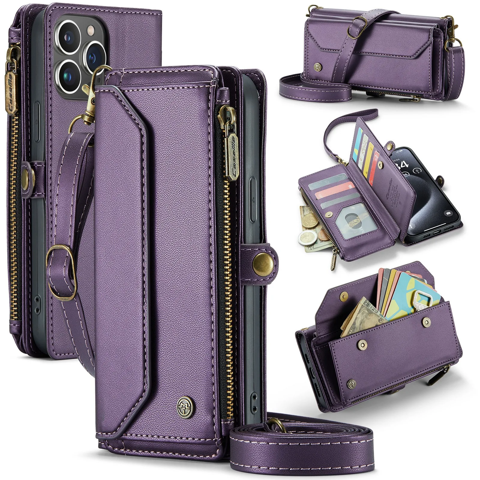 Applicable to iPhone mobile phone case Apple wallet leather case Samsung protective case Z Fold