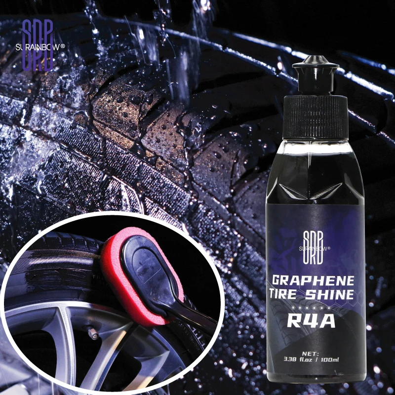 Graphene Tire Shine Spray- Long Lasting Deep Black Shine with No Sling - Graphene Protection Against UV Rays, Fading & Yellowing