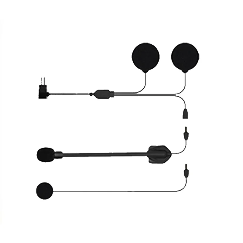 Maxto M6S Motorcycle Helmet Headset  Glued Adhesive Holder Mount Base + Dual Microphone Earphone image 2