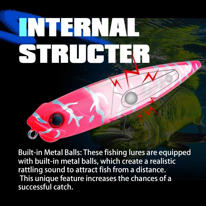 FJORD 31g Pencil Fishing Lure 130mm Topwater Freshwater Fake Baits Surface Hard Sea Artificial Baits Fish Equipment For Fishing
