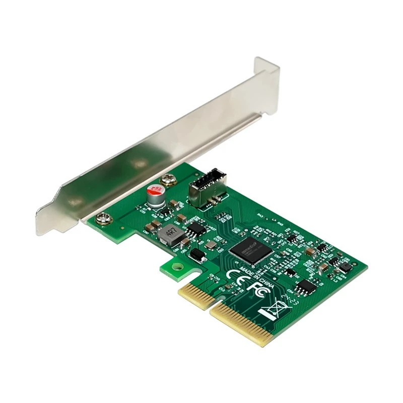 Top-PCI-E X4 zu USB 3.2 20 Gbit/s Typ-E Erweiterungskarte Netzwerkadapterkarte ASM3242 Chip für Win 7/Win 8/Win 10/Linux