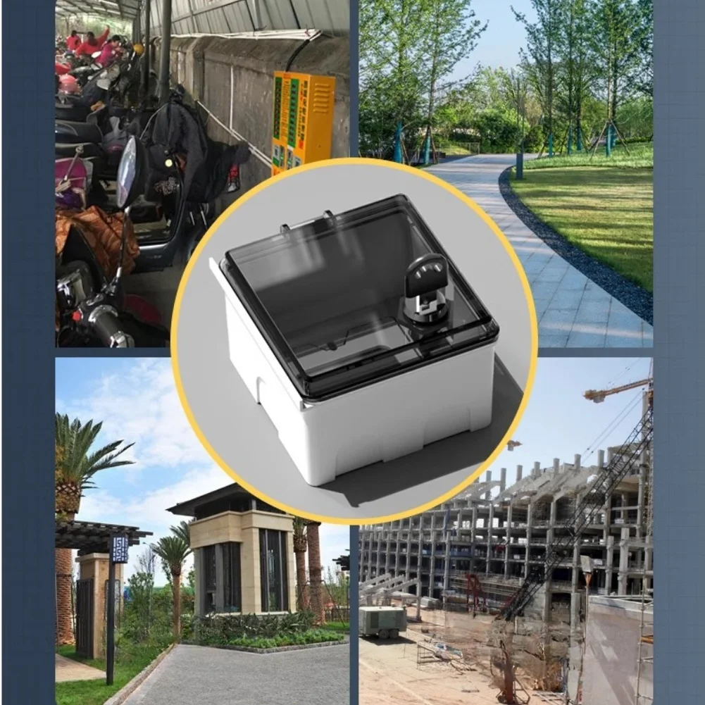 86Type Waterproof Outdoor Socket Box with Lock for Electric Vehicle Charging Anti Theft and Easy Access Design