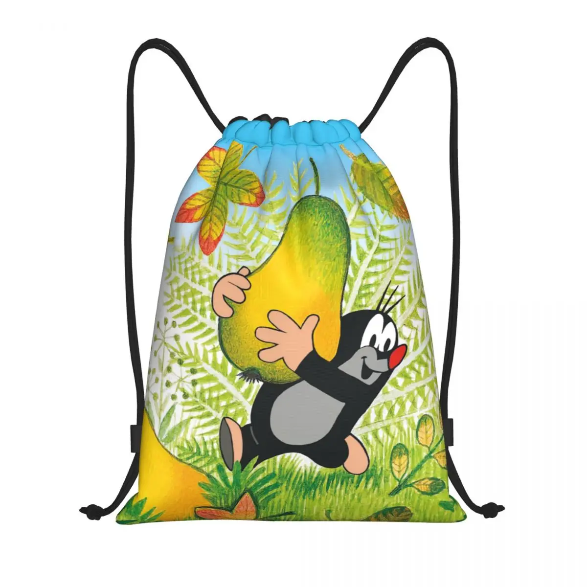

Cute Cartoon Mole Drawstring Backpack Bags Women Men Lightweight Krtek Little Maulwurf Gym Sports Sackpack Sacks for Shopping