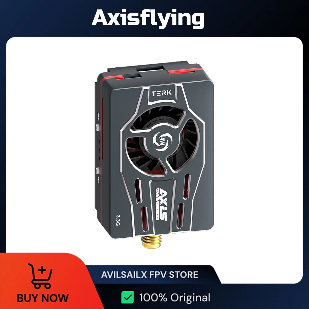 

Axisflying 3.3g 4W VTX ANALOG TERK High Power FPV Transmitter Video FPV Accessories