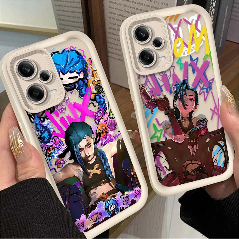 Case for Xiaomi Redmi Note 13 11 12 Pro Plus 4G 5G 10S 11S 9S 12S 10 9 Redmi 12C 14C 13C A3 12 Hot Arcanes J-Jinx Graffiti Cover