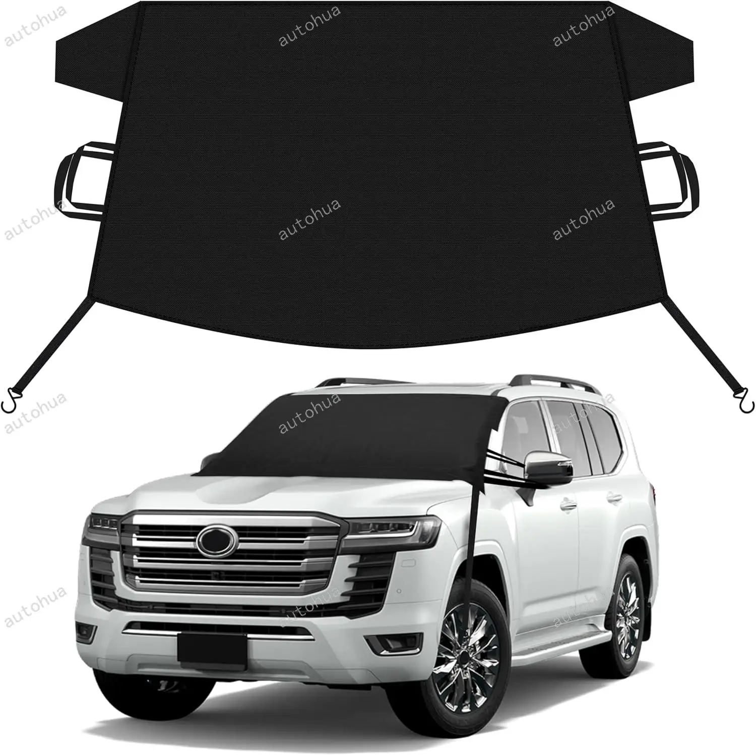 

Car Snow Cover for Toyota Landcruiser Windshield Cover for Ice Snow with Heavy-Duty 600D Oxford Waterproof & Anti-Slip,