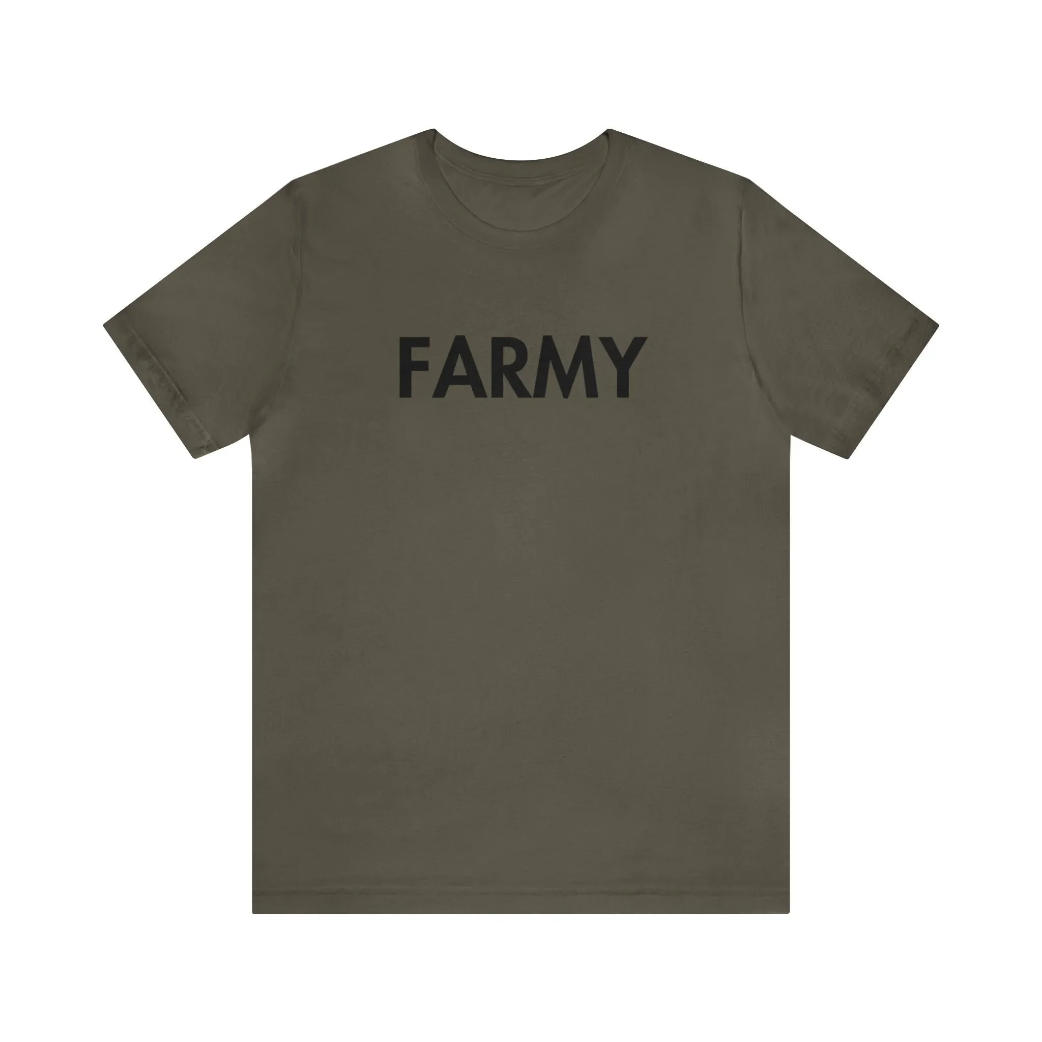 Farmy Army Funny Farm Farmer T Shirt United States National Guard Country Bumpkin