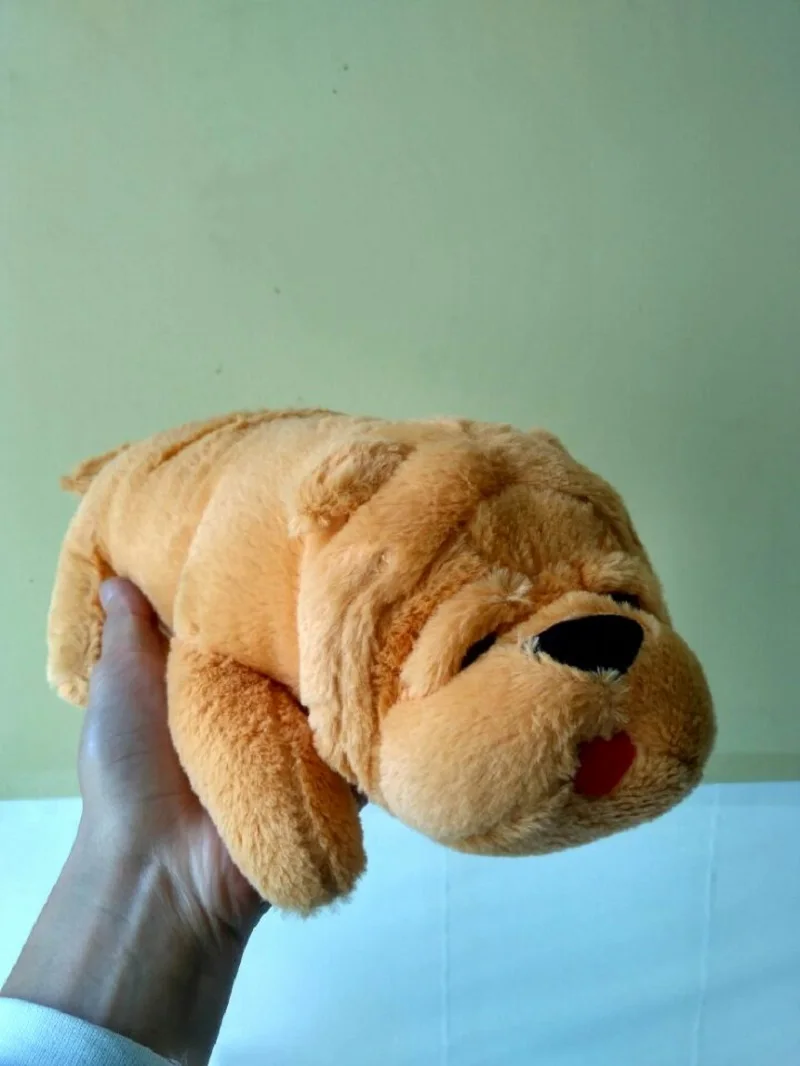 

Милая плюшевая игрушка для собаки, 30 см, лежащая собака Шарпей, мягкая кукла, детская игрушка, подарок на день рождения h1964