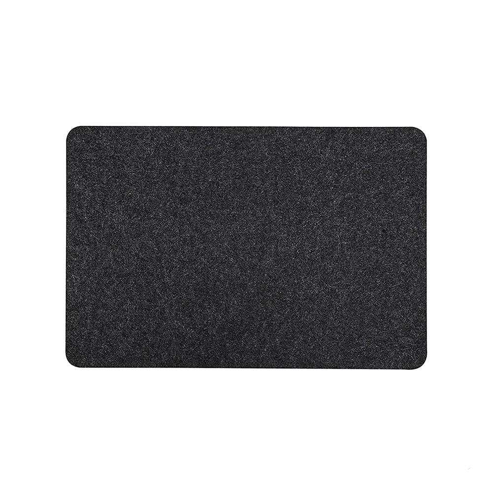 Kitchen Countertop Use Black Silicone Mat Heat-resistant Silicone Felt Backing Easy Slide Movement For Blender