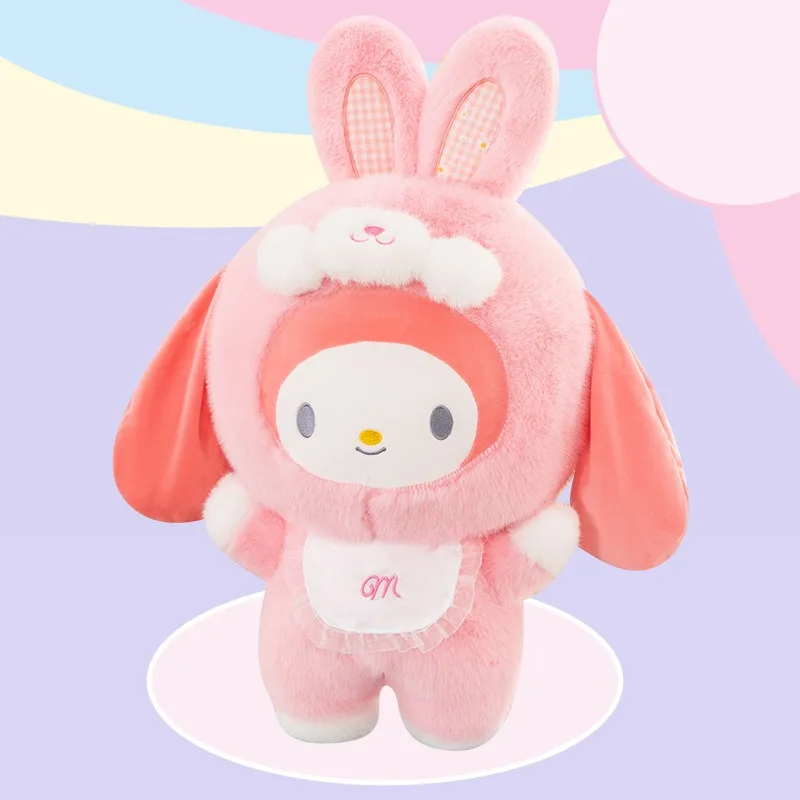 

Милая новая плюшевая кукла Sanrio с рисунком эльфа и кролика Kuromi/Hello Kitty, мягкая кукла, украшение, игрушки для девочек, Рождественский подарок