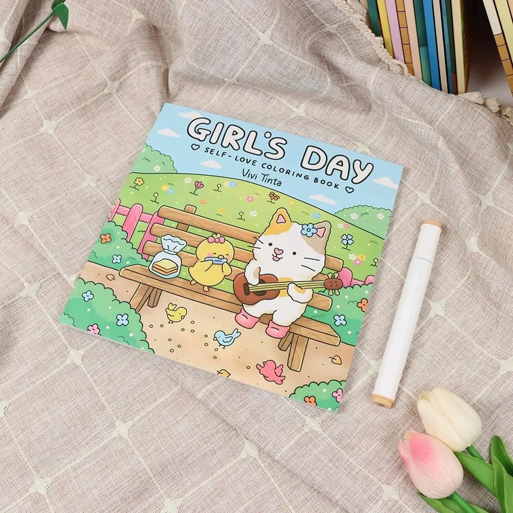 Froggy Days Cartoon Coloring Book Fuzzy Tales Charming Frog Graffiti Copy Sketch Book Doodling Early Education