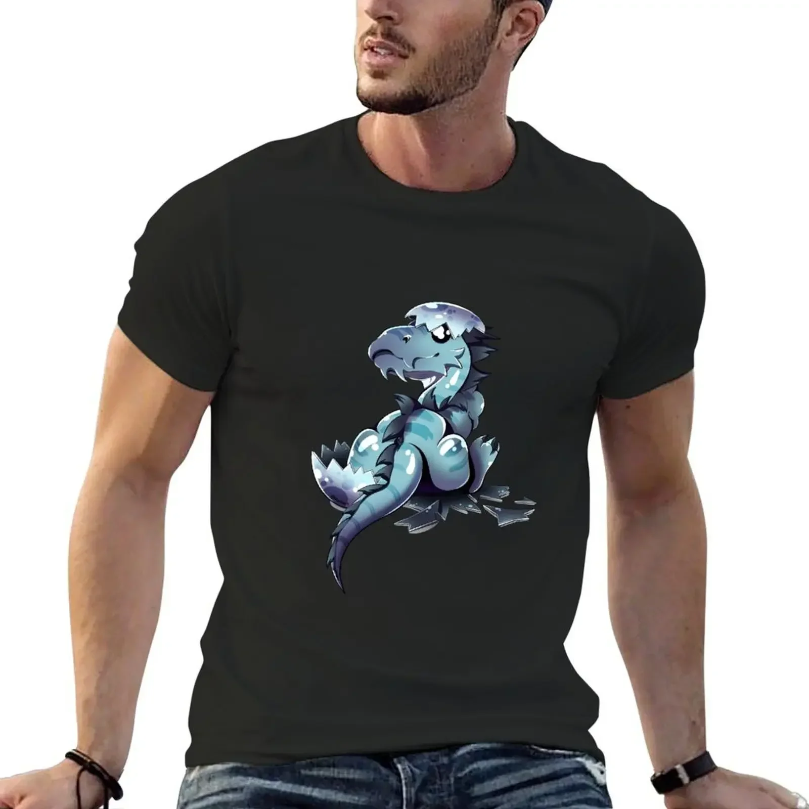 Dino Egg T-Shirt customs Blouse Men's cotton t-shirt